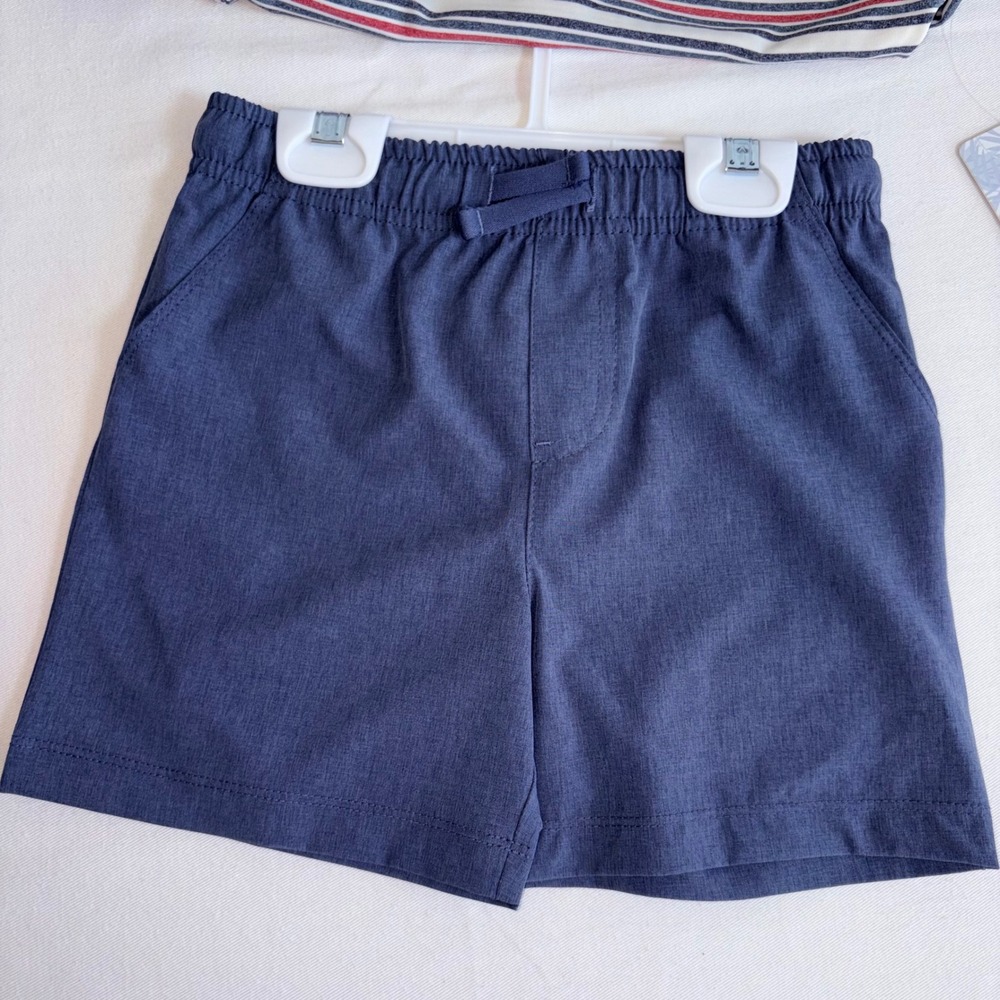 Tommy Bahama Polo & Shorts Set age 4T Navy Red White New Striped Nautical Outfit - Picture 8 of 8